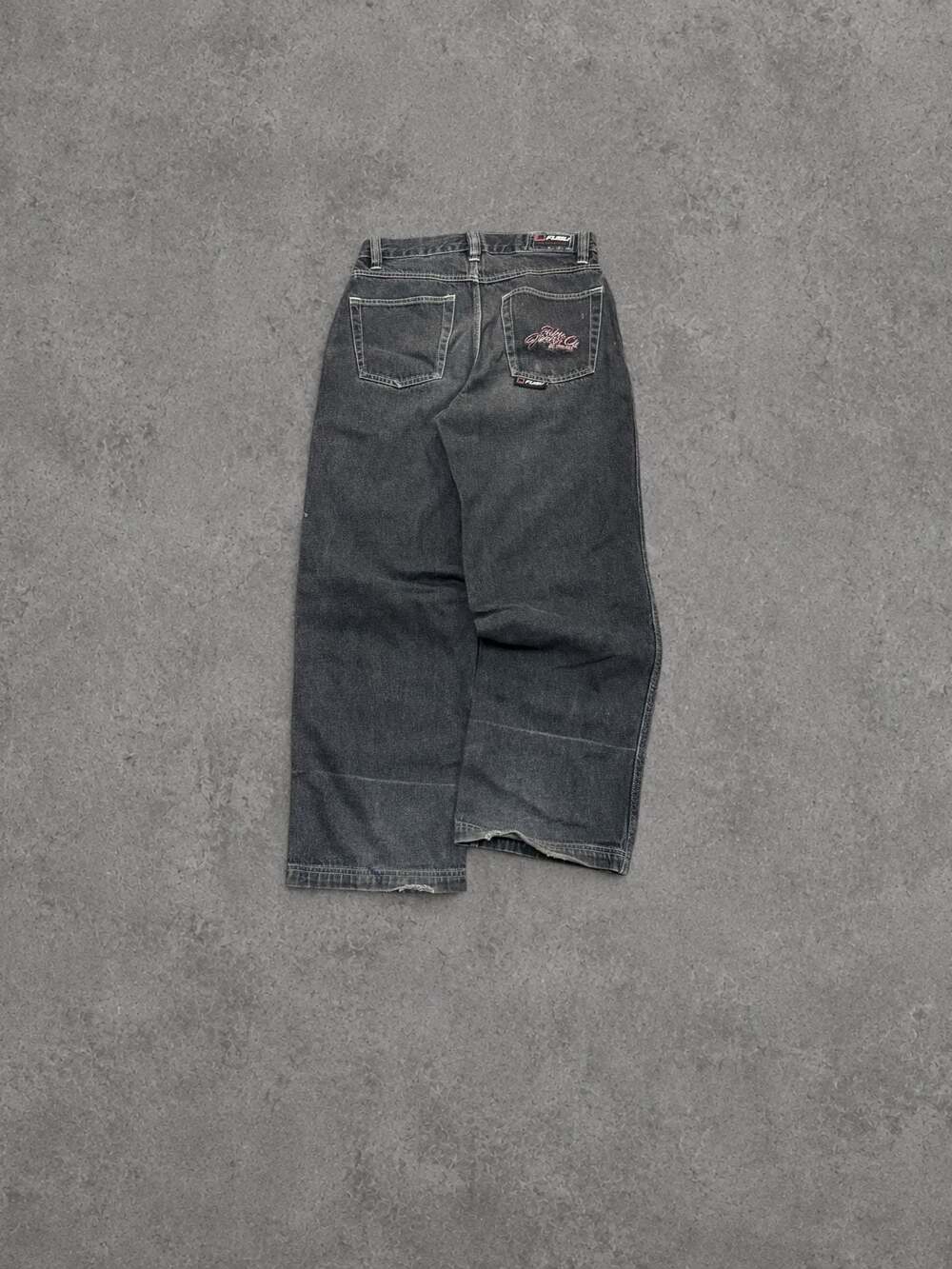 Vintage FUBU The Collection Black Baggy Denim Jeans